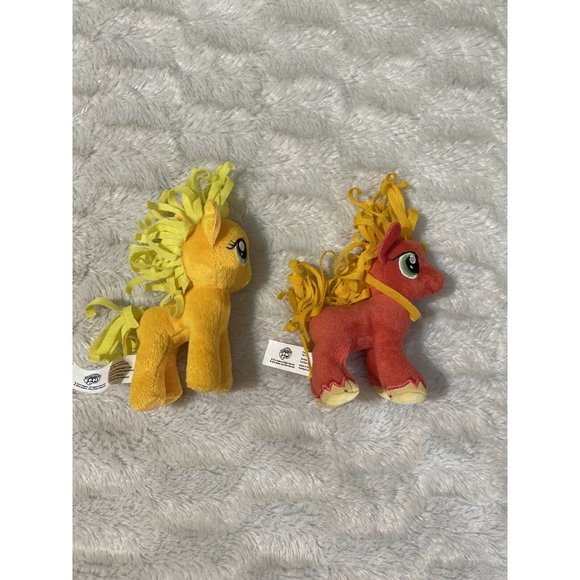 Lot Of 2 My Little Pony Plush Apple Jack Ty  Big Macintosh 6 " - Picture 4 of 8